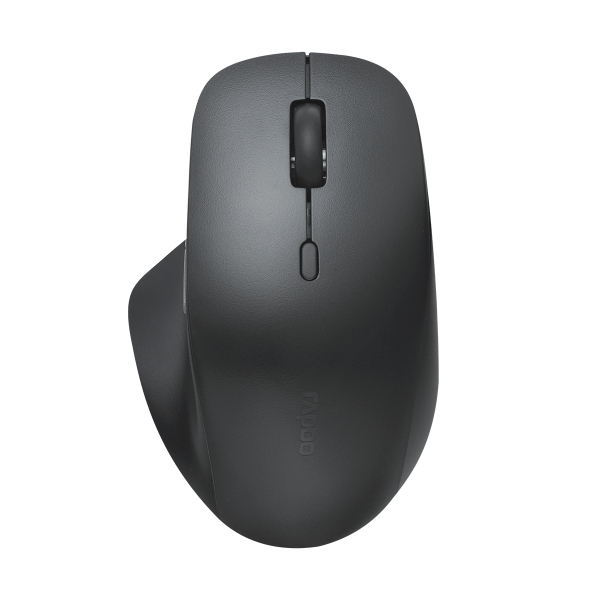 Rapoo รุ่น M50 PLUS เมาส์ออปติคอลไร้สาย เสียงเงียบ สี่ความเร็ว DPI One-touch ปุ่มนุ่ม ออกแบบตามสรีรศาสตร์ (สีดํา)