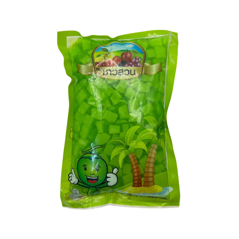 วุ้นเต๋ามะพร้าว กลิ่นใบเตย ตราชาวสวน 1000g