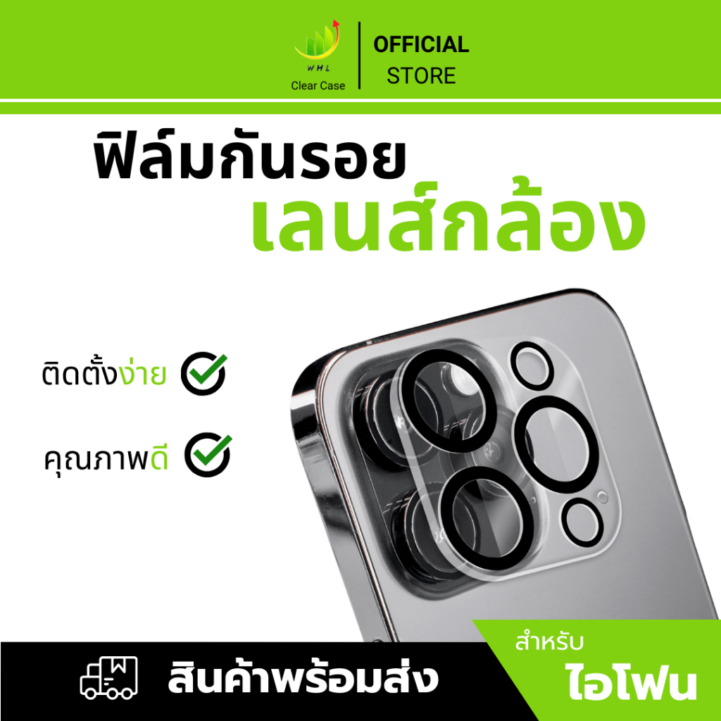 ฟิล์มกระจก กันรอย เลนส์กล้อง สำหรับ iP 16 / 16plus / 16 pro / 16 promax เลนส์กล้องไอโฟน