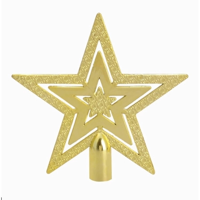 ดาว 3 ชั้น ดาวประดับยอด ต้นคริสมาส คริสมาส Christmas Tree Topper Star Decorations - รูปที่ 3