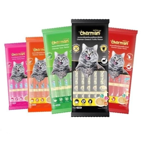 Cherman ขนมแมวเลีย (1ซอง/5 หลอด)