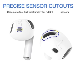 ซิลิโคนหูฟัง สำหรับแอร์พ็อต 4 1คู่(บางใส่เคสปิดฝาได้) Silicone Ear Gen 4 จุกยางซิลิโคน Silicone Ear Tips Skin Cover 1คู่