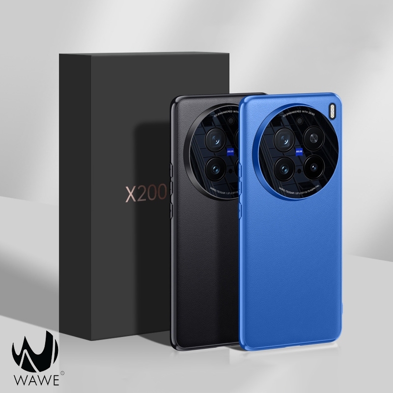 [ส่งจากกทม.] เคส Vivo X200 และ Vivo X200 Pro วัสดุ TPU+หนัง กันรอยกันกระแทกพร้อมปิดกระจกเลนส์กล้อง