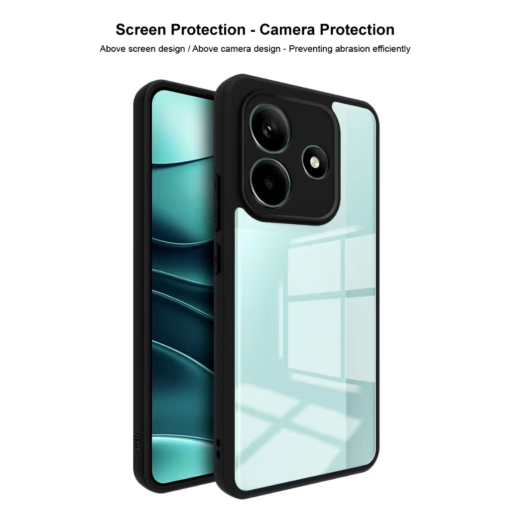Redmi Note 14 SE 5G/Redmi Note 14 Pro PlusเคสกันกระแทกขอบสีหลังใสXiaomi Redmi Note14/Redmi Note14Pro