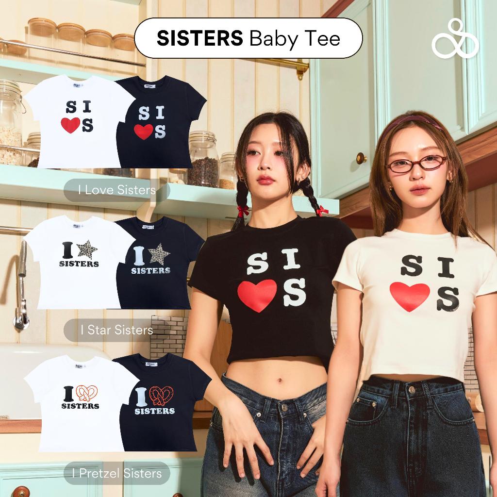 Sistersfabric - Sisters Baby Tee เสื้อเบบี้ทีสกรีนลาย I Love Sisters