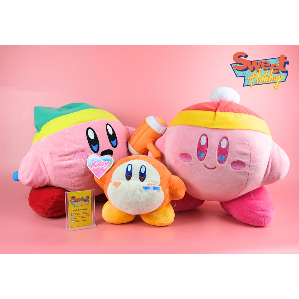 (ของแท้ พร้อมส่ง) ตุ๊กตา เคอร์บี้ Kirby ฮีโร่น้อยจอมเขมือบ ขนาด 18 - 40 cm
