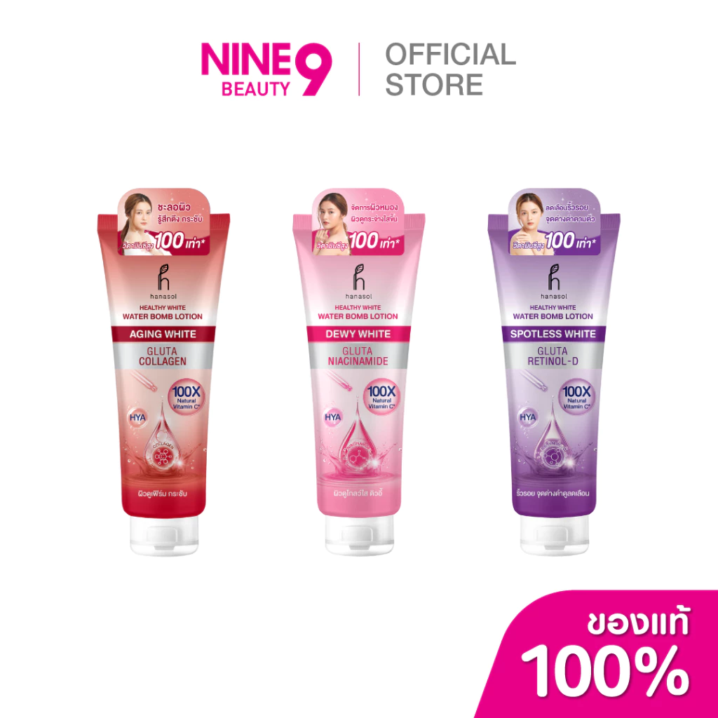 Hanasol Healthy White Water Bomb Body Lotion 250ml ฮานาโซล วอเตอร์บอม โลชั่น