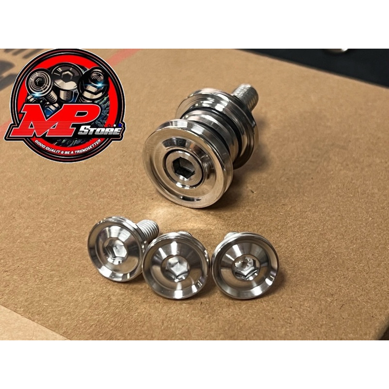บูทท่อ +น็อตกันร้อน3ตัว ใส่w125R/S W125iบังลม ปลาวาฬ (w110iก่อนปี21-น็อตกันร้อน2ตัว) ราคาต่อ1ชุด รูปที่ 3