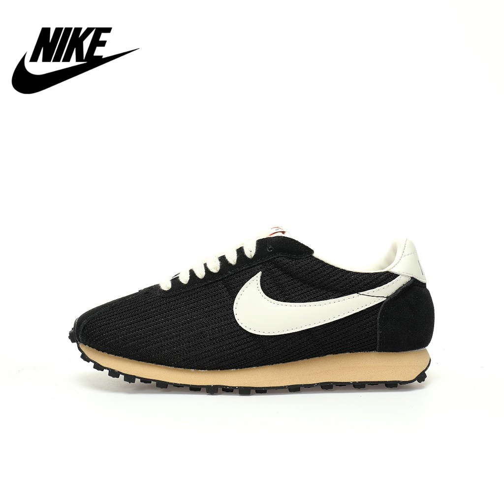 Nike Roshe Run LD-1000 รองเท้าลำลองระบายอากาศได้สบายสำหรับผู้ชายและผู้หญิงรองเท้ากีฬาสีดำและสีขาว
