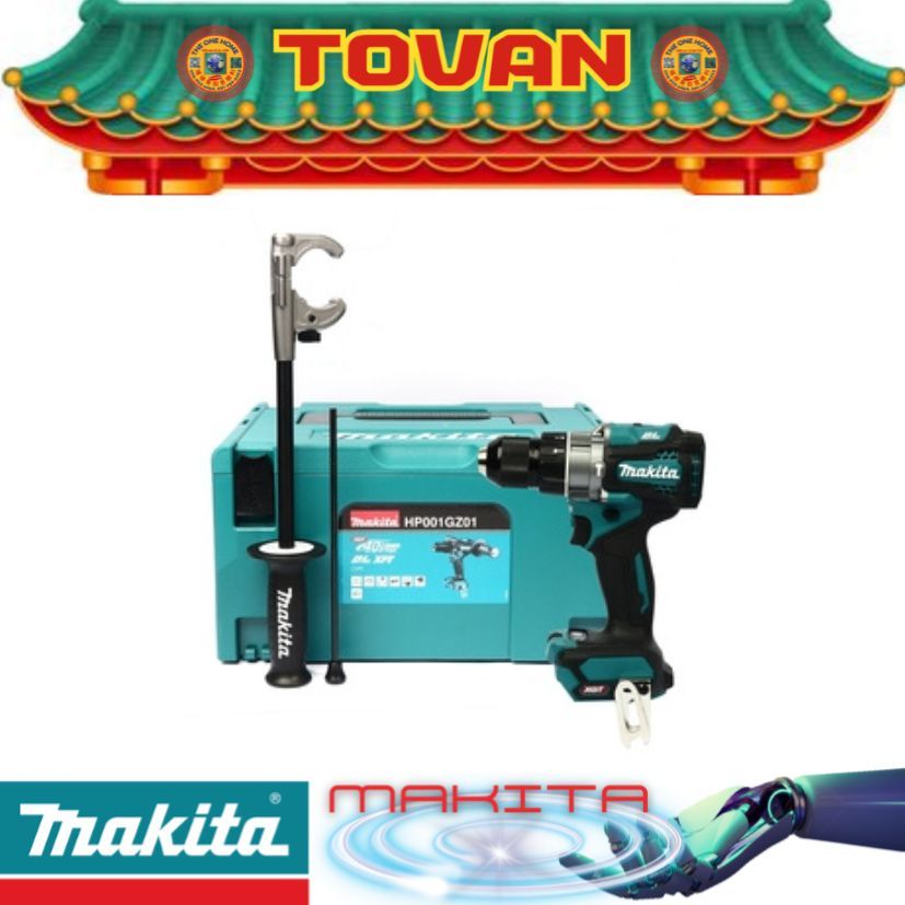 MAKITA รุ่น HP001GZ01 สว่านกระแทกไร้สาย 40 โวลต์ # ออก..ใบเสร็จ-ใบกำกับภาษี..ได้ครับ..