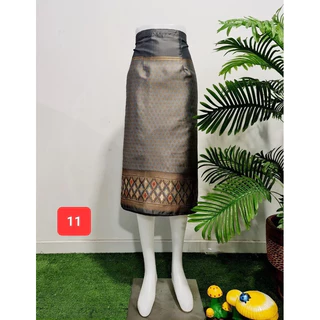 ผ้าซิ่น​ไทย​ลาว​ตะขอ​ป้า​ยข้าง​/ผ้าถุงไทยงานฟ​รีไซ​ต์/แถมตะขอฟรี