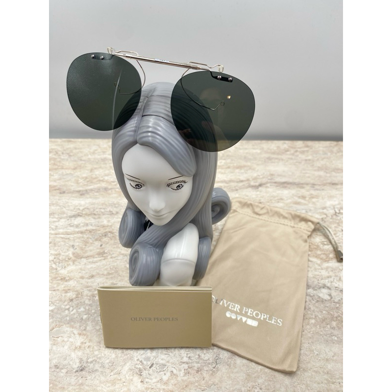 OLIVER PEOPLES Flip-up Clip รุ่น Gregory Peck ไซส์ 45 💯% คลิปออนแบบเปิดได้เลนส์โพลาไรซ์ ราคาถูกที่สุ