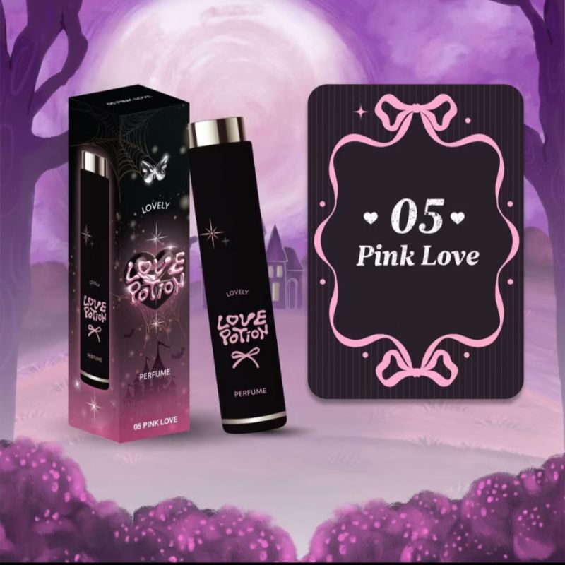 น้ำหอมเลิฟลี่ 05 Pink Love (Black Collection) LOVE POTION PERFUME 10 ML.