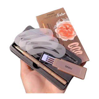 ขายดี NOVO FASHION BROW Eyebrow โนโว ดินสอเขียนคิ้ว แบบหมุน แถมไส้ดินสอ+บล๊อกคิ้ว3ชิ้น พร้อมไส้ดินสอเปลี่ยน3แท่ง No.5146