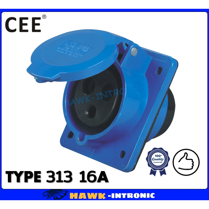 313 เมียฝัง ปลั๊กเพาเวอร์ 2P+E 16A