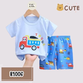 เสื้อยืดแขนสั้น กางเกงขาสั้น แฟชั่นฤดูร้อน สําหรับเด็กผู้ชาย และเด็กผู้หญิง