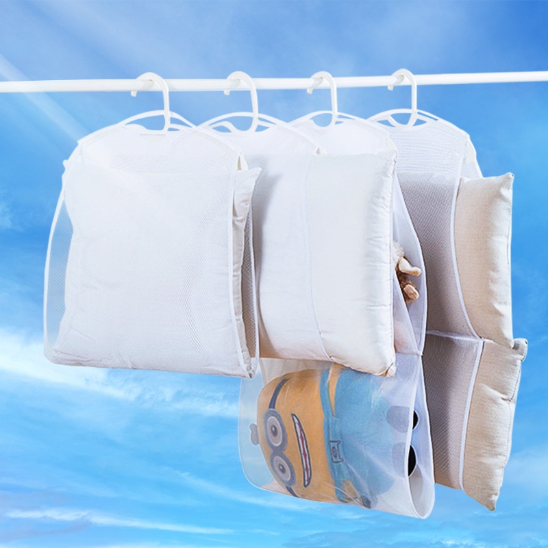 ตาข่ายตากหมอน ที่ตากหมอน ที่ตากตุ๊กตา ใช้งานง่าย ซักทำความสะอาดได้