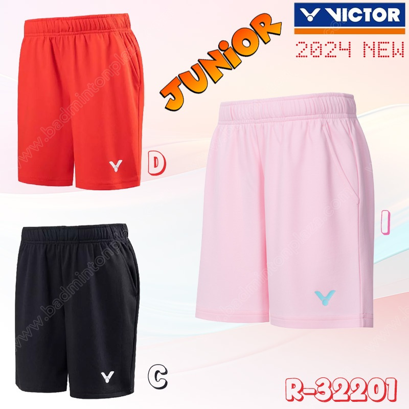 【 ของแท้ 💯% 】กางเกงกีฬาขาสั้นสำหรับเด็ก วิคเตอร์ R-32201 Training Series (R-32201)