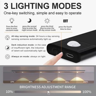 LED เซ็นเซอร์ร่างกายมนุษย์ไร้สายแบบหนา ไฟ LED เปลี่ยนสีได้ 3 สีไร้สาย LED ตู้ไฟแสดงตู้รองเท้าไฟแสดงผลรุ่นบางเฉียบ