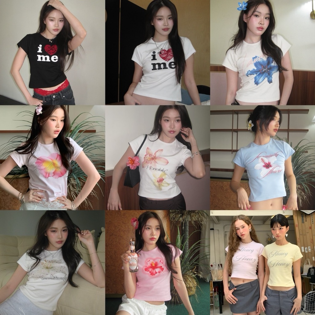 Stylist_Shop | Top920 Eternal Sunshine baby tee series by Stylist Shop ลิงค์1