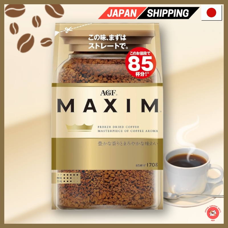 Agf Maxim Bag กาแฟสําเร็จรูป [รีฟิล Eco Pack] 6.0 ออนซ์ (170 กรัม), (x 1) ส่งตรงจากญี่ปุ่น