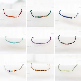 กำไลเชือกหินนำโชค สร้อยข้อมือหินนำโชค หินธรรมชาติแท้ คละได้ 3 ชนิด