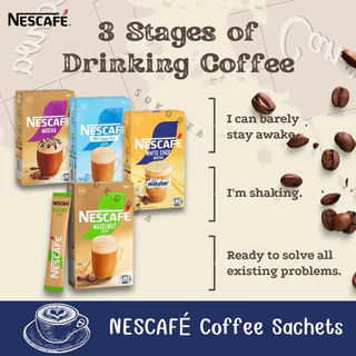 NESCAFÉ Sachets เนสกาแฟ 3 in 1 ชนิดซอง ง่ายๆ แค่เติมน้ำร้อน