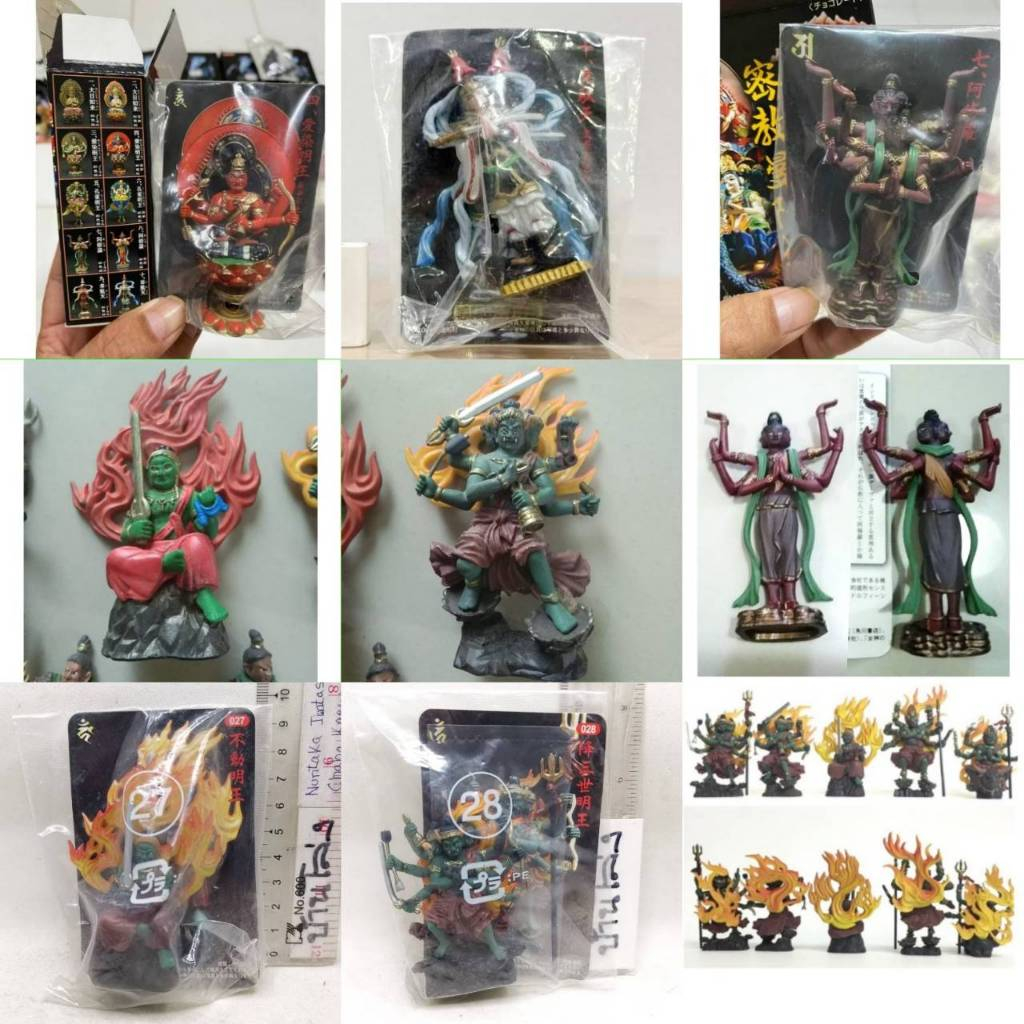 (แท้/มือ2) ⭐เทพเจ้าฮินดู,ญี่ปุ่น WORLDS MYTHOLOGY MINI FIGURE BUDDISM FIVE WISDOM KINGS VOLKS KABAYA