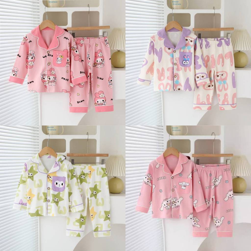 พร้อมส่ง ชุดนอนเด็ก 1-12 ปี เนื้อผ้าดี เกรดพรีเมี่ยม Cotton นุ่มเด้ง