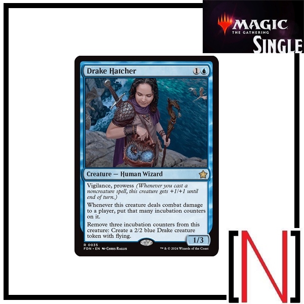 [MTG][Single][FDN] Drake Hatcher ระดับ Rare [ภาษาอังกฤษ]