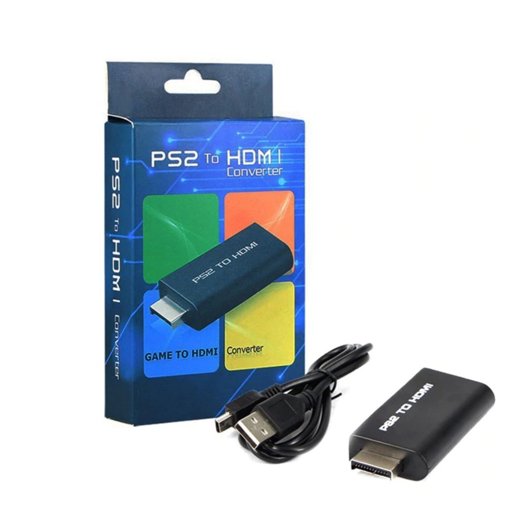 มาใหม่ พร้อมส่ง ตัวแปลง ps2 to hdmi​ ช่วยให้ภาพชัดขึ้น ภาพไม่เเตก