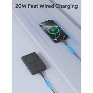 [CCC] AUKEY PB-MS03 5000mAh Qi Magnetic พาวเวอร์แบงค์ไร้สาย Power Bank รองรับ iPhone 17/16/15/14