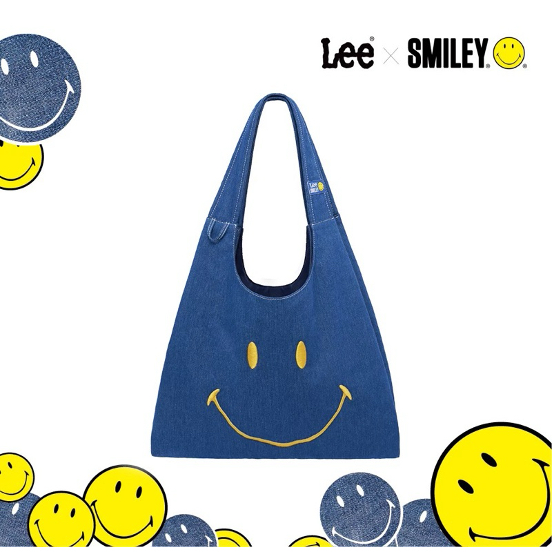 [พรีออเดอร์] กระเป๋าผ้ายีนส์ tote bag Lee x Smiley