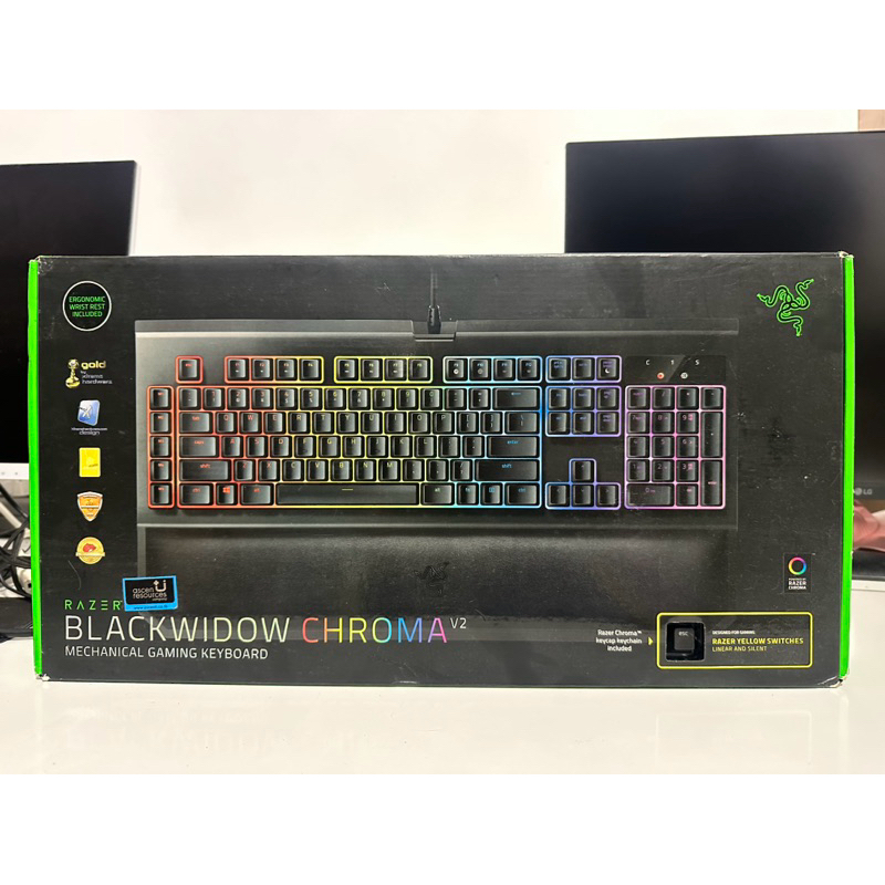 KEYBOARD (คีย์บอร์ด) RAZER BLACKWIDOW CHROMA V2 (RAZER GREEN SWITCH) (RGB LED) (EN/TH) (มือสอง)