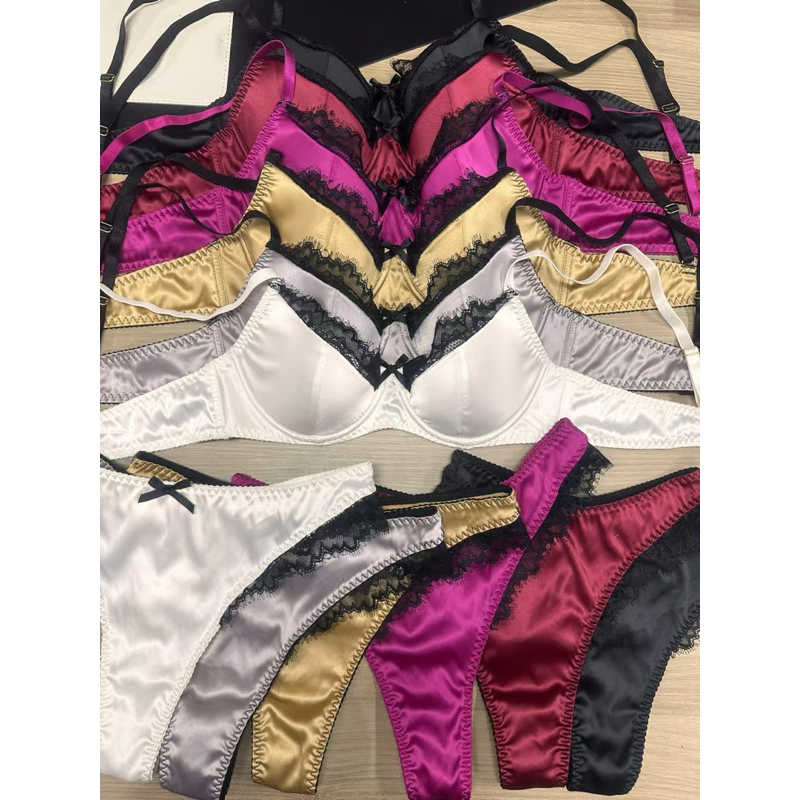 Satin Pad Bra Set By BreezeBra