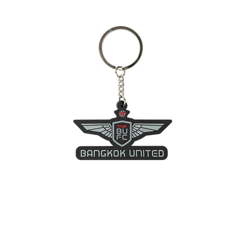 TRUE BANGKOK UNITED RUBBER KEYCHAIN