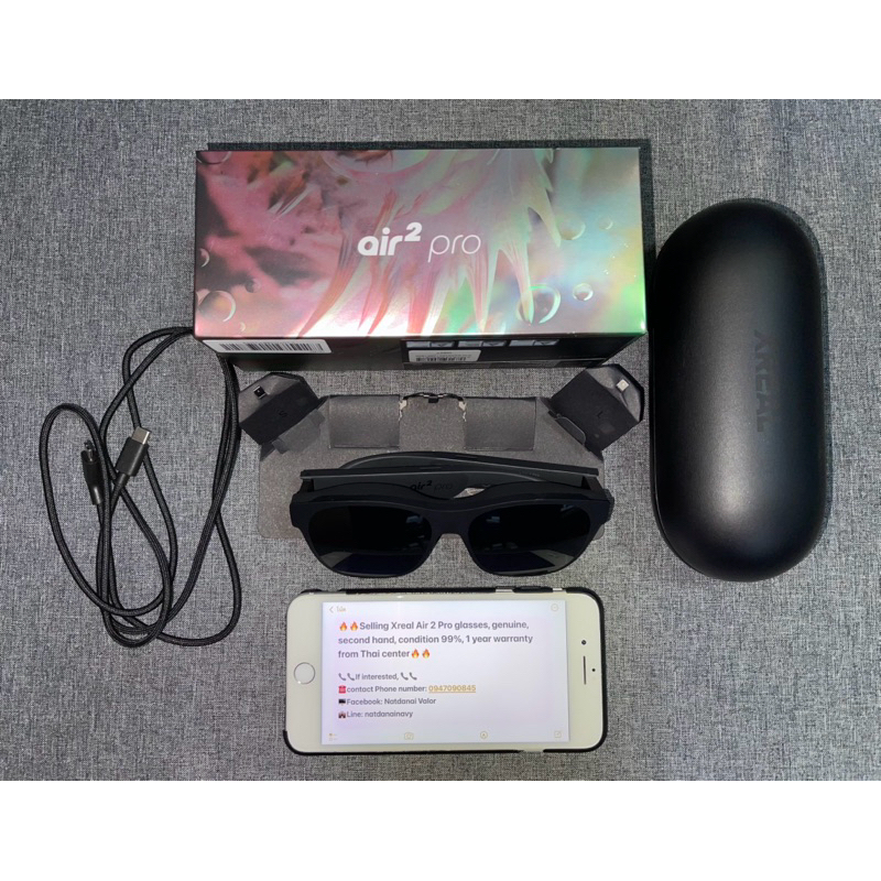 ‼️ขาย แว่น Xreal Air 2 Pro ของแท้ มือสอง สภาพ 99% ประกันศูนย์ไทย 1 ปี ‼️