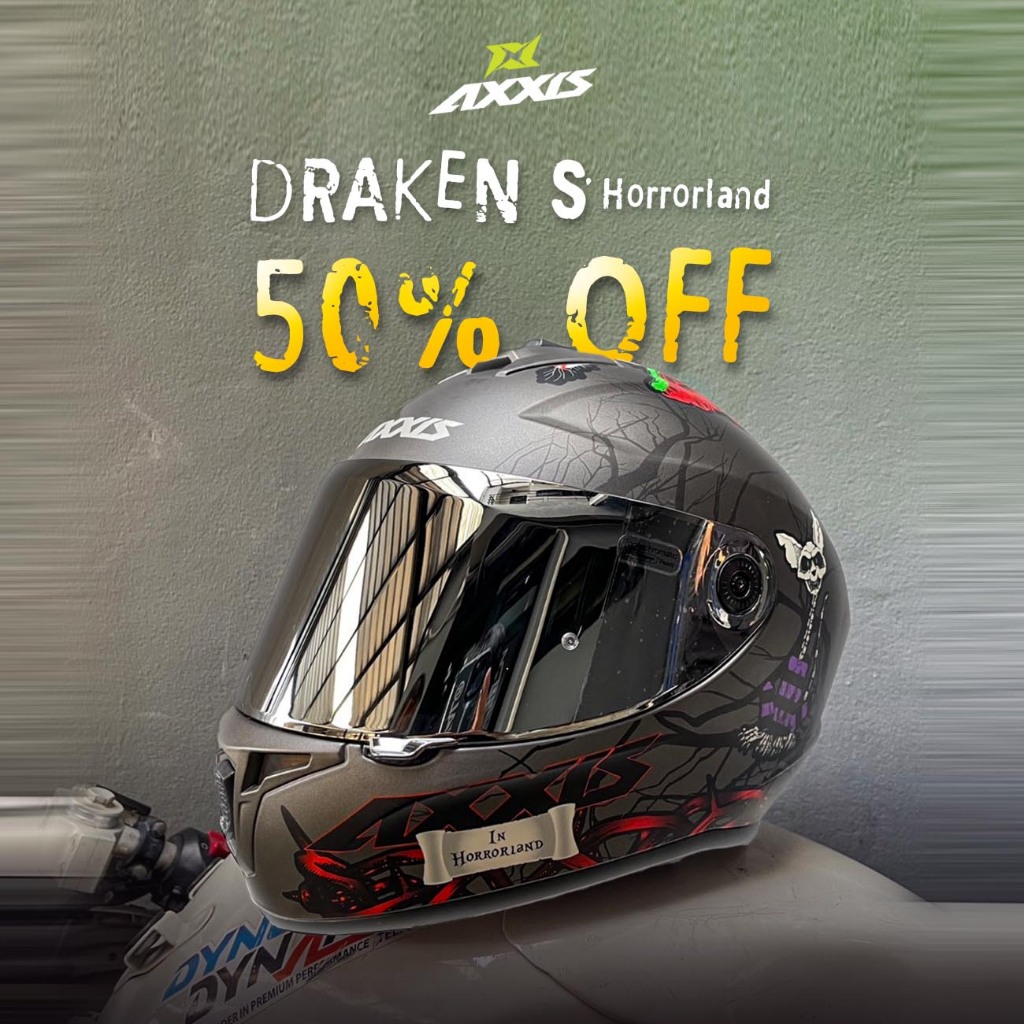 🔥 โปรลด 50% 🔥 หมวกกันน็อค AXXIS เต็มใบจากประเทศสเปน มีจำนวนจำกัด