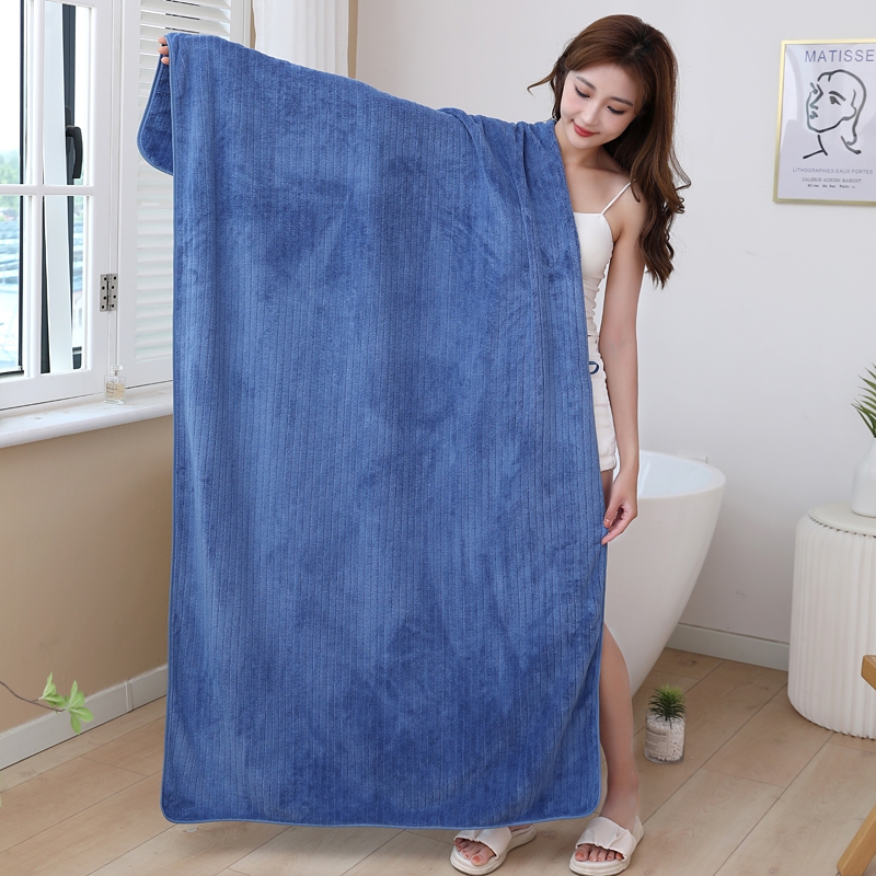 ผ้าเช็ดตัวรุ่นใหม่【ขนาด170x90ซม.】  ผ้าขนหนูอาบน้ำ ขนนุ่ม ซับน้ำดี ผืนใหญ่ห่อตัวได้ ราคาถูกนุ่ม