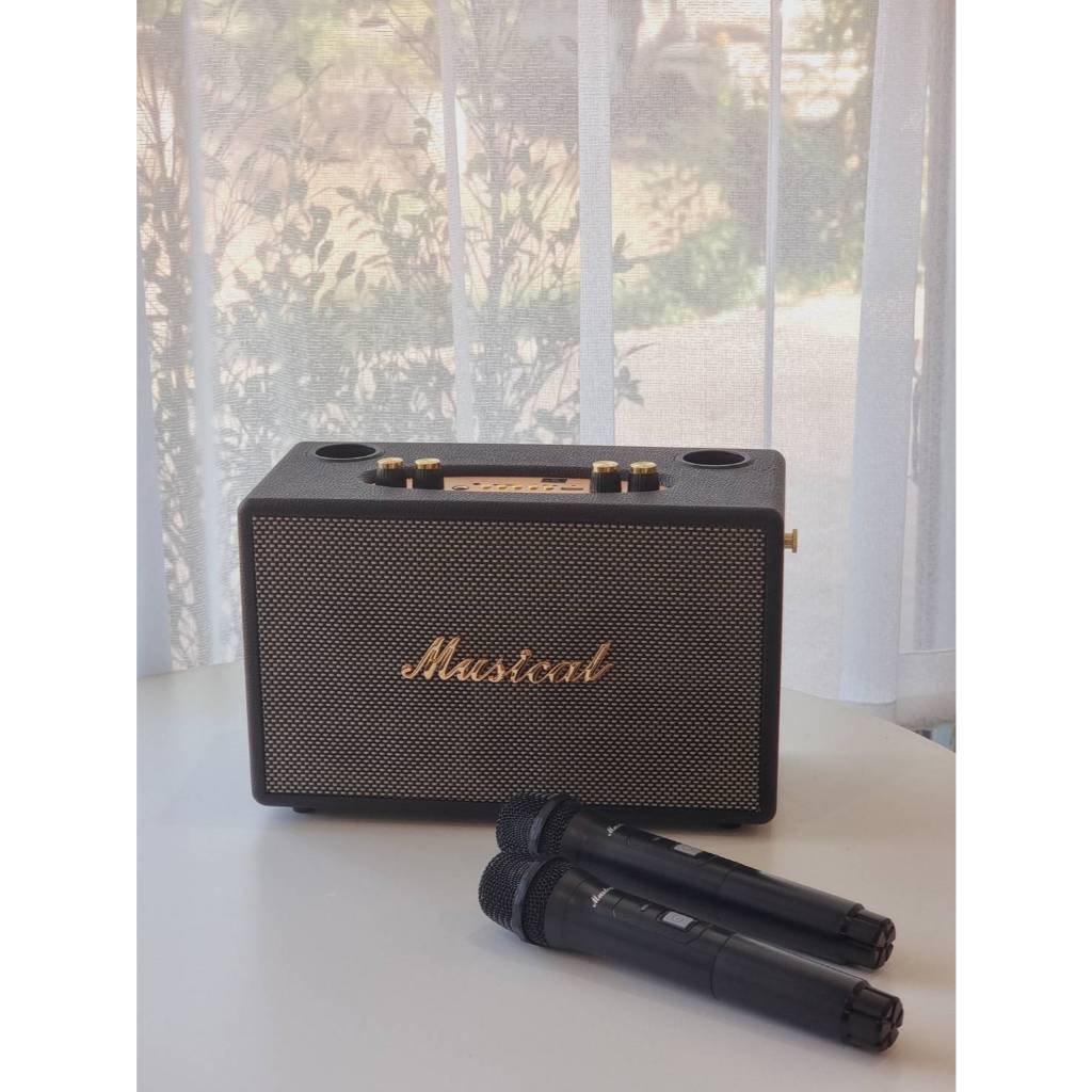 d-power ลำโพงบลูทูธสไตล์เรโทร รุ่น MUSICAL I,III Plus  40W,60W ลำโพง 4,5นิ้ว*2 แถมไมค์ลอย