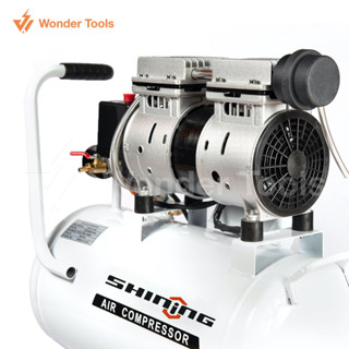 SHINING ปั้มลมออยล์ฟรี ปั้มลม 30ลิตร OIL FREE 2 แรงม้า ปั้มล…