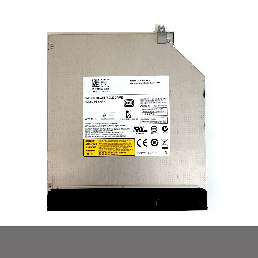 Ds-8a5sh 8x Dl Dvd Rw Cd Burner Writer 12.7 มม. ไดรฟ์ Sata แบบบาง Dell  5110 5567