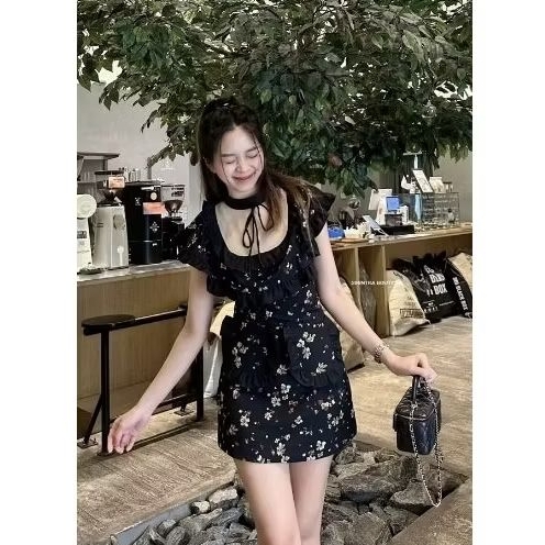 (มือ1)ป้าย Sirintra Boutique(L)::มินิเดรสรุ่น Bunny สีดำ