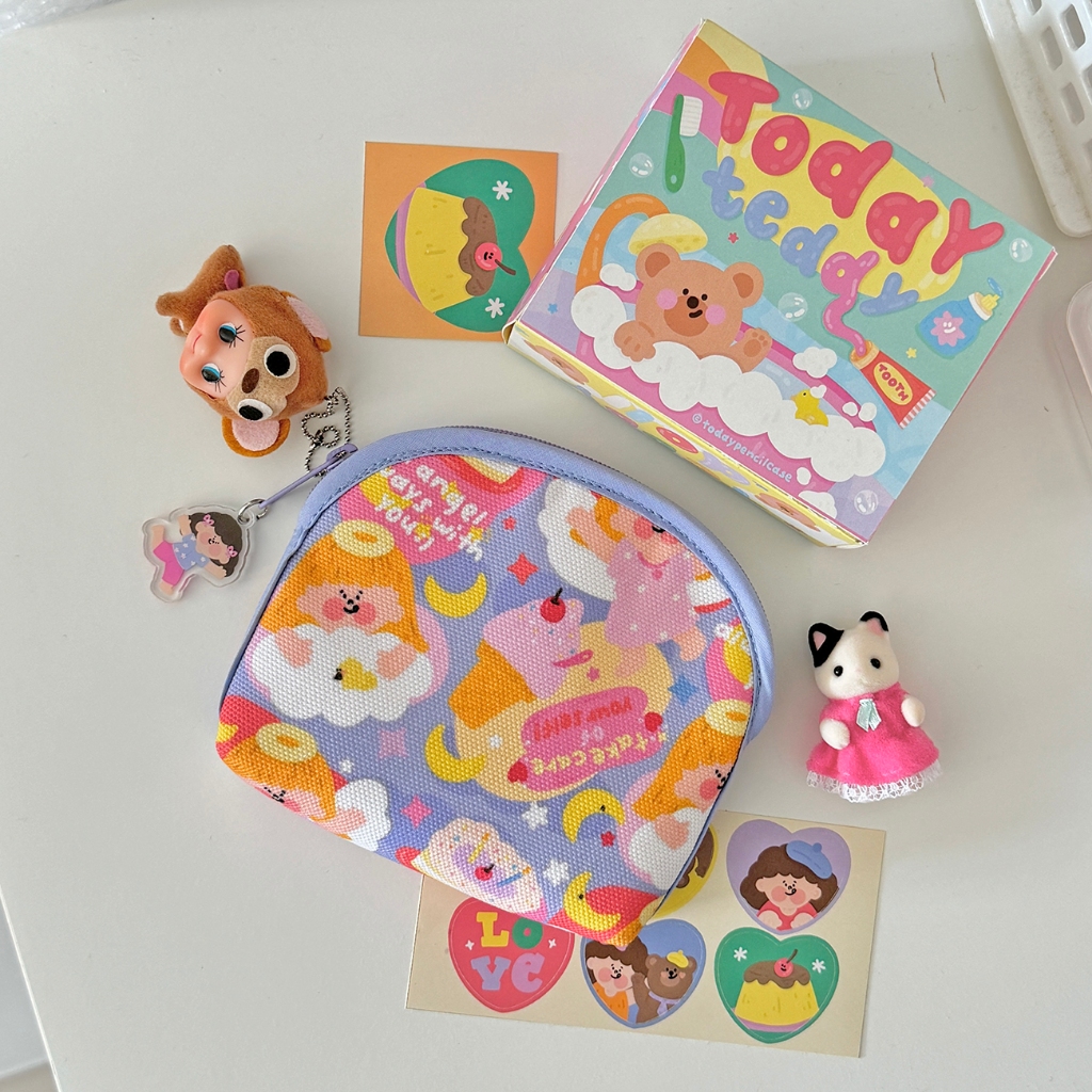 🥯💕today กระเป๋าตัง puffy bag 🍎✨ (แถมเฉพาะจี้น้องโทบี้นะคะ)