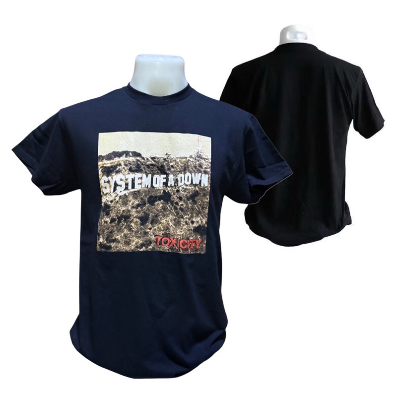 เสื้อวง SYSTEM OF A DOWN - SOAD T-SHIRT ลาย TOXICITY ลิขสิทธิ์ของแท้ EU