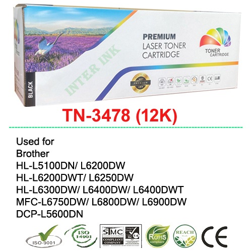 หมึกพิมพ์ Brother TN-3478 (12K) สีดำ Full Color