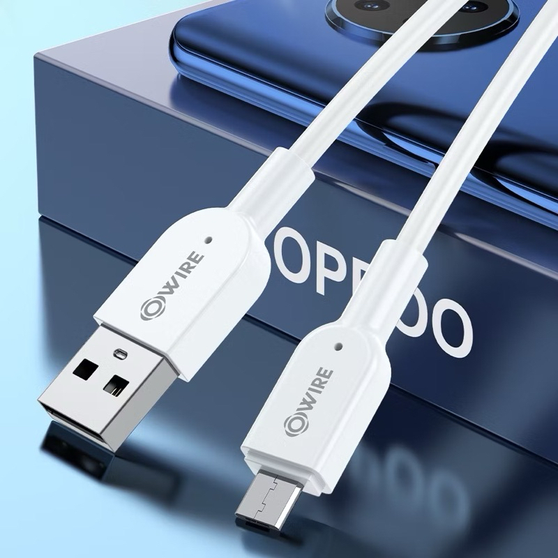 OWIRE สายชาร์จ เชื่อมต่อข้อมูล ไมโคร USB 2.4A ยาว 1 เมตร สายชาร์จ ไมโคร Usb สําหรับ โทรศัพท์ Android