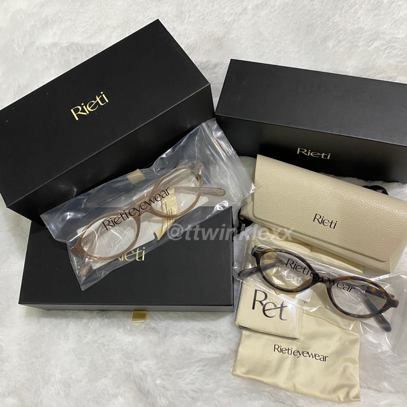 ของแท้/พร้อมส่ง ✨ แว่น rieti รุ่น erica สี brown / mocha / leopard