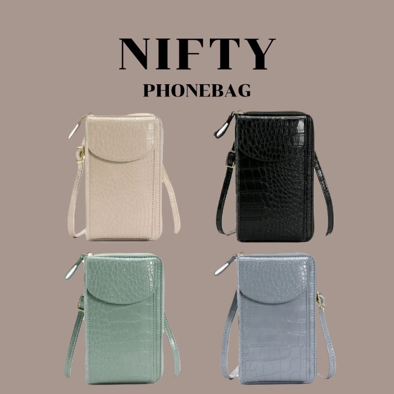 พร้อมส่งจากไทย กระเป๋าสะพายข้างผู้หญิง (PHONEBAG) ใส่มือถือได้