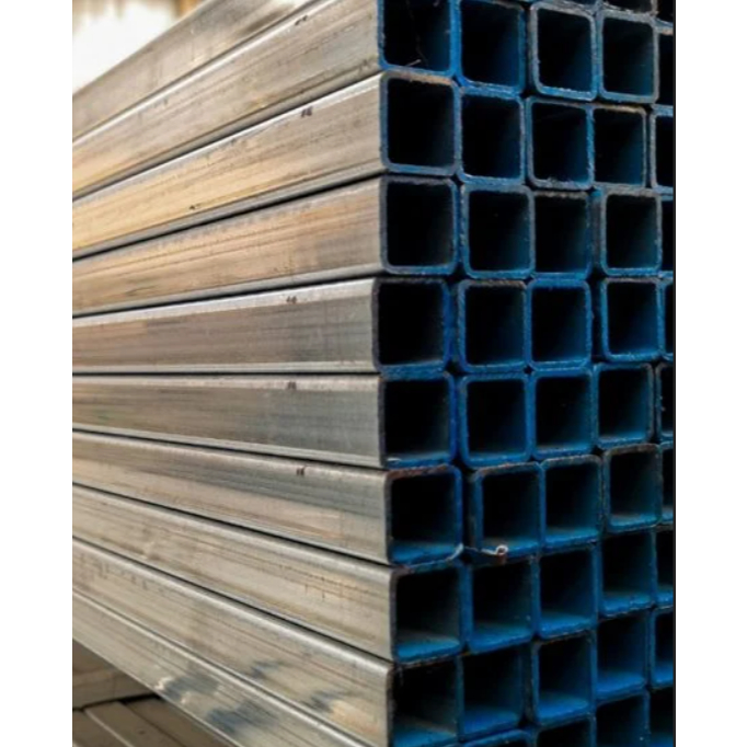 เหล็กกล่องชุบกัลวาไนซ์ เหล็กชุบGI เหล็กกล่องชุบGI เหล็กกล่อง 1.1/2 x1.1/2 นิ้ว ยาว 50-100 ซ.ม.